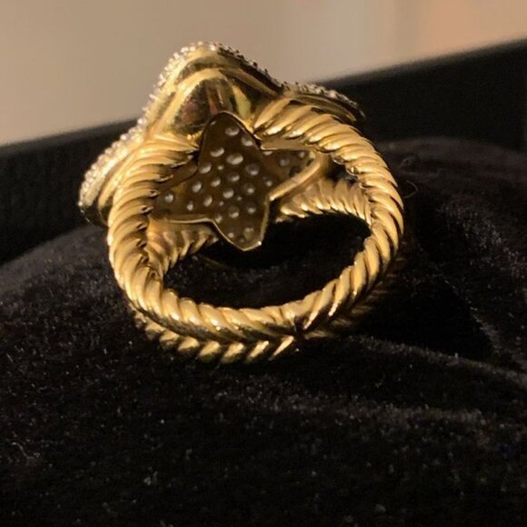 7500 - David Yurman Quatrefoil 18k Diamond Ring - Picture 4 of 4